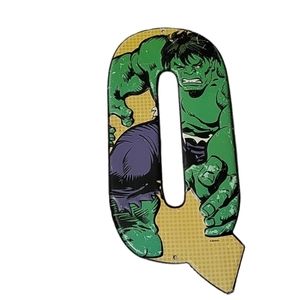 Marvel Hulk Initial Q Wall Decor